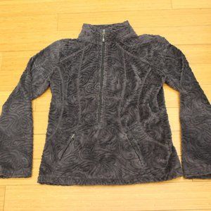 Athleta Textured 3/4 Zip Fleece Pullover